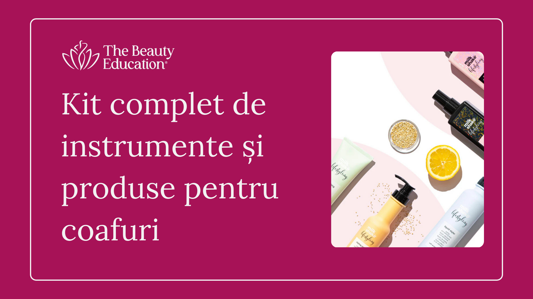 Kit complet de instrumente și produse pentru coafuri