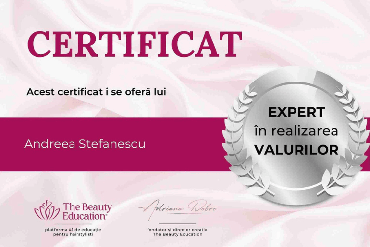 Diploma expert in realizarea valurilor